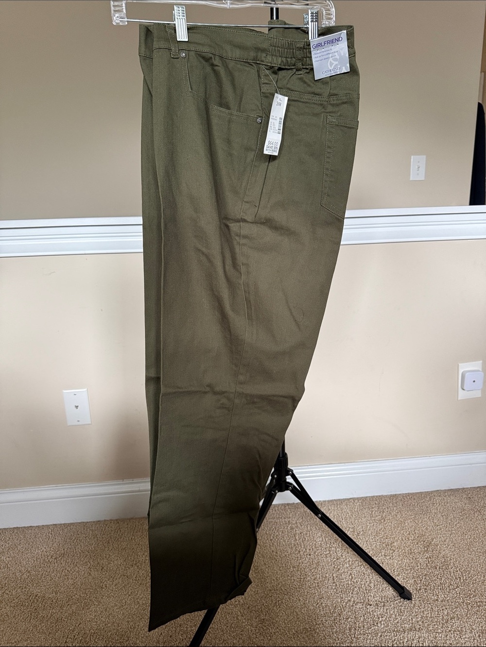 Girlfriend Collective Women's Olive Green Pants